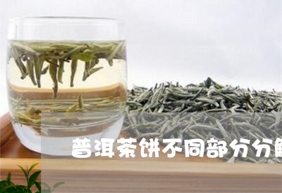 普洱茶饼不同部分分解图片/2023101097380