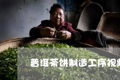 普洱茶饼制造工序视频/2023062477372