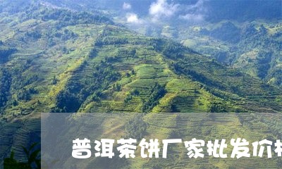 普洱茶饼厂家批发价格/2023061531925