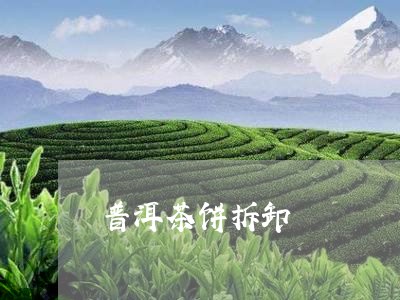 普洱茶饼拆卸/2023042711261