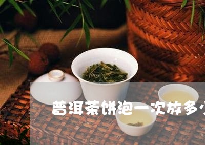 普洱茶饼泡一次放多少/2023092639371