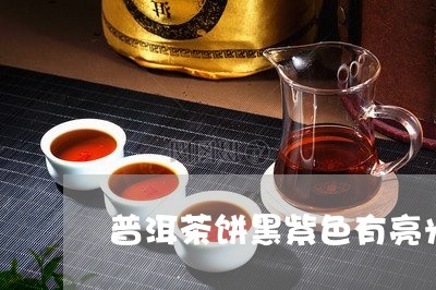 普洱茶饼黑紫色有亮光/2023062317260