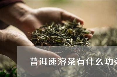 普洱速溶茶有什么功效/2023092508260