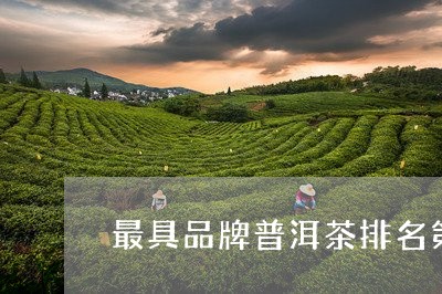 最具品牌普洱茶排名第一/2023083114837