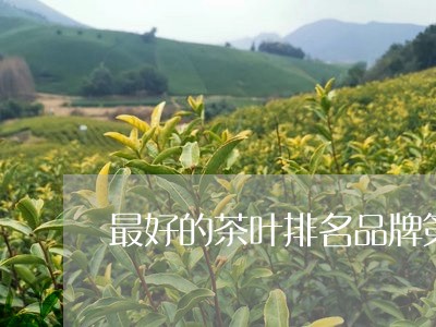 最好的茶叶排名品牌第一/2023050615948