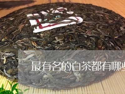 最有名的白茶都有哪些/2023100231603