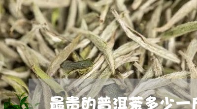 最贵的普洱茶多少一斤/2023061736360