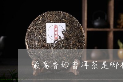 最高香的普洱茶是哪种/2023121703814