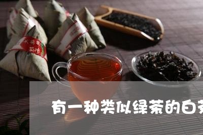 有一种类似绿茶的白茶/2023100220380