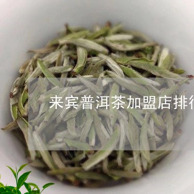 来宾普洱茶加盟店排行榜/2023121729279