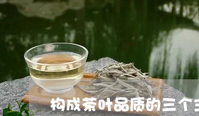 构成茶叶品质的三个主要因素/2023052614946