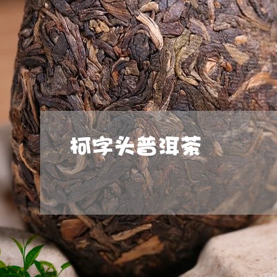 柯字头普洱茶/2023042841775