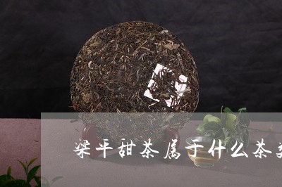 梁平甜茶属于什么茶类/2023071562824