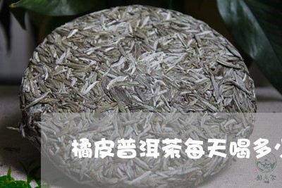 橘皮普洱茶每天喝多少/2023100832727