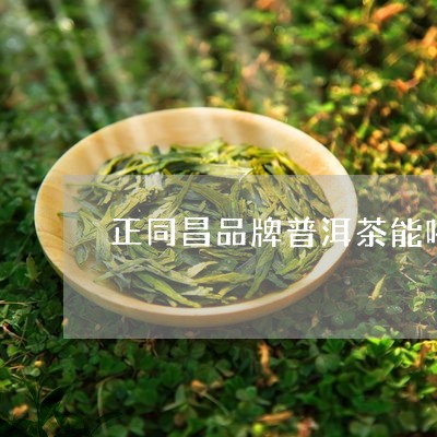 正同昌品牌普洱茶能喝吗/2023081498481