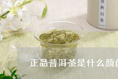 正品普洱茶是什么颜色/2023100895158