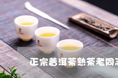 正宗普洱茶熟茶老同志/2023100700502