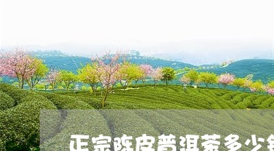 正宗陈皮普洱茶多少钱/2023062038261