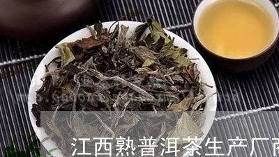 江西熟普洱茶生产厂商有哪些/2023121768682