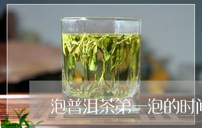 泡普洱茶第一泡的时间/2023092629369