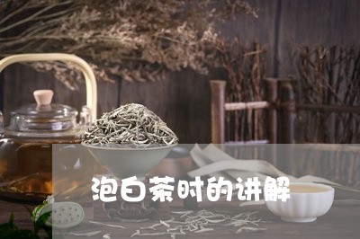 泡白茶时的讲解/2023073059603