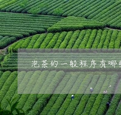 泡茶的一般程序有哪些/2023071556259