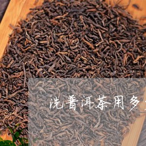 洗普洱茶用多少度的水/2023061593158