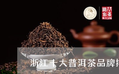 浙江十大普洱茶品牌排名/2023050682815