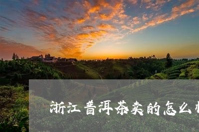 浙江普洱茶卖的怎么样/2023092621726