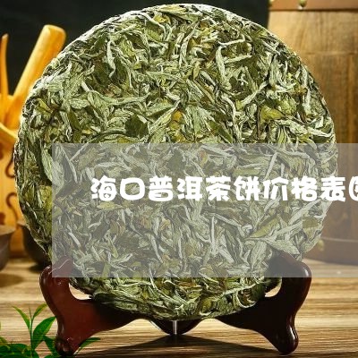 海口普洱茶饼价格表图片大全/2023121748372