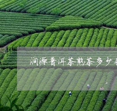 润源普洱茶熟茶多少钱/2023062247395