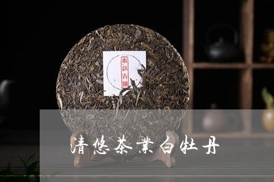 清悠茶业白牡丹/2023112396259