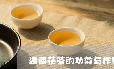 湖南茯茶的功效与作用禁忌/2023051151728