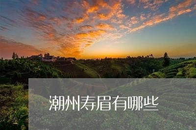 潮州寿眉有哪些/2023060307179