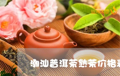 潮汕普洱茶熟茶价格表和图片/2023121857168
