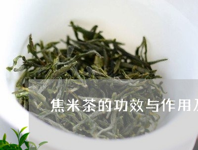 焦米茶的功效与作用及禁忌/2023051106237