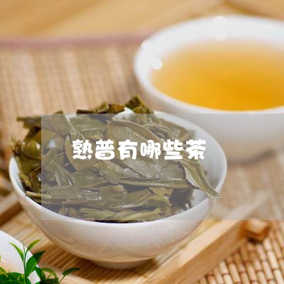 熟普有哪些茶/2023090798491