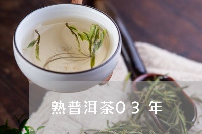 熟普洱茶03年/2023102608583