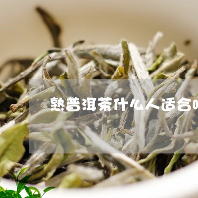 熟普洱茶什么人适合喝呢/2023083182717