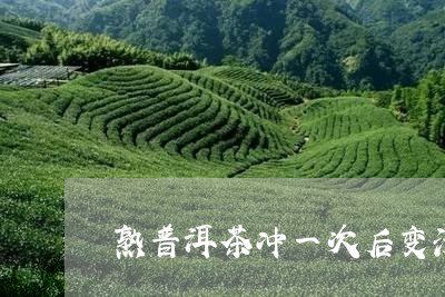 熟普洱茶冲一次后变淡/2023072125260