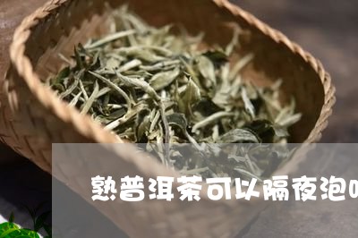 熟普洱茶可以隔夜泡吗/2023062128381