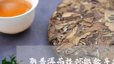 熟普洱茶挂杯能放多久啊/2023081717048