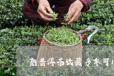 熟普洱茶收藏多年可以喝吗/2023082588159