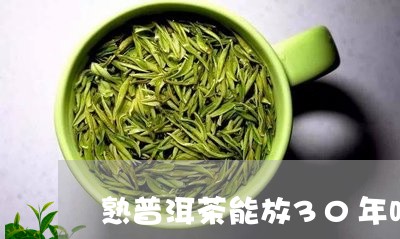 熟普洱茶能放30年吗/2023092869179