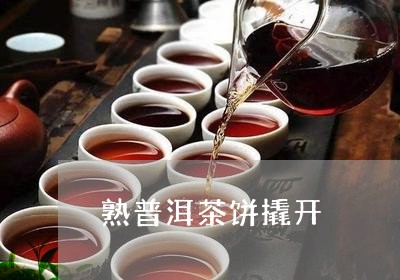 熟普洱茶饼撬开/2023121810501