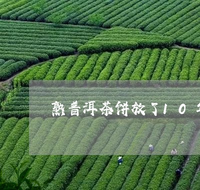 熟普洱茶饼放了10年/2023062186160