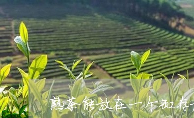 熟茶能放在一个缸存放/2023061058168