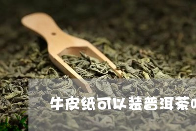 牛皮纸可以装普洱茶吗/2023092715594