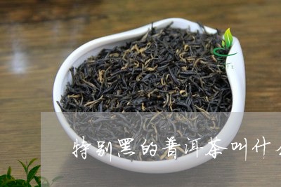 特别黑的普洱茶叫什么红茶/2023121895947