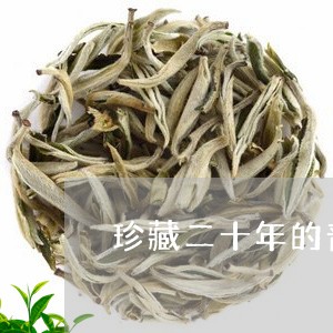 珍藏二十年的普洱茶值钱吗/2023110478484